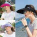 Summer  Adjustable Sun Plain Hat Visor Wide Brim Empty Top Cap Casual Gift  eb-70107867